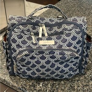 Ju-Ju-Be Navy and White Patterned Baby Bag
